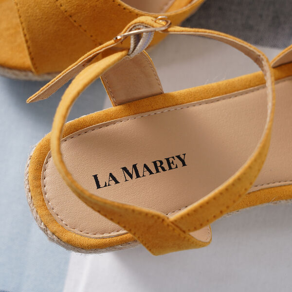 LA MAREY: Espadrilles mit Keilabsatz, Gelb&nbsp; image number 3
