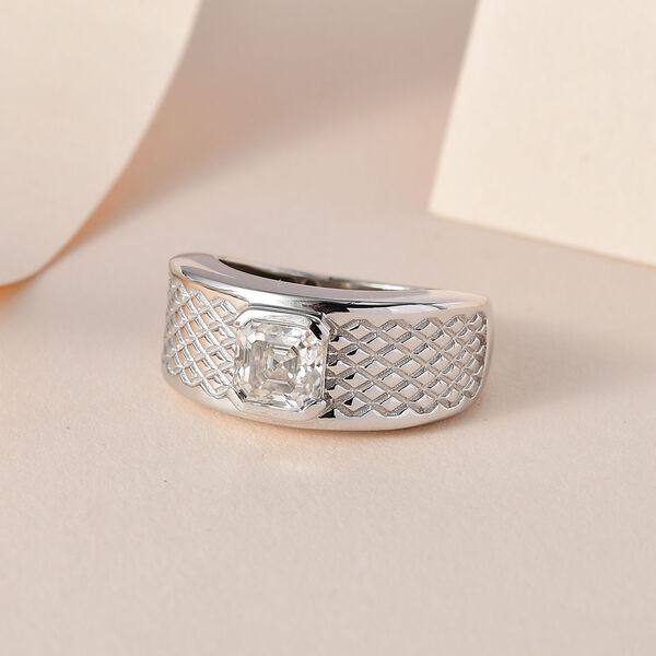 Moissanit Ring, ca. 1.16 ct image number 8