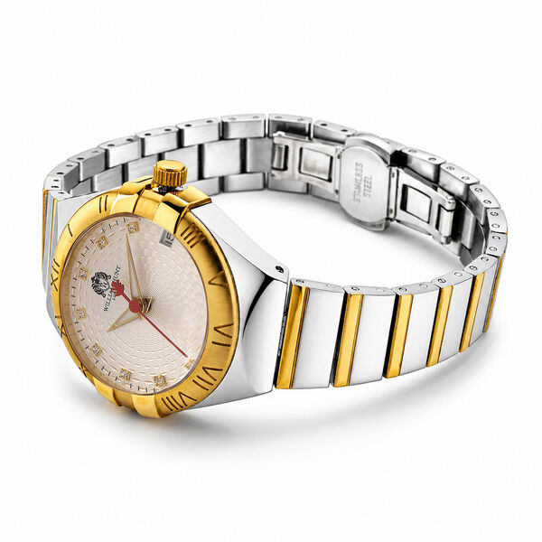 WILLIAM HUNT - Moissanit Uhren 21.5 cm Bicolor ca. 0,01 ct. image number 5