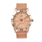 Strada - Moderne Uhr in klassischem Design, Japanisches Uhrwerk, wasserdicht, Edelstahl, Roségold