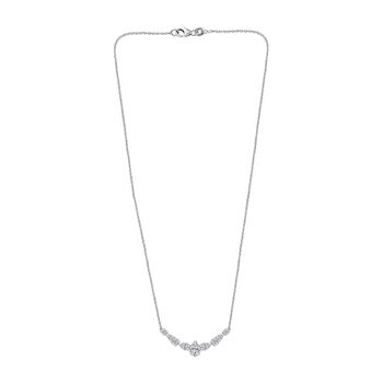 Moissanit Halskette, 45 cm - 2,56 ct.