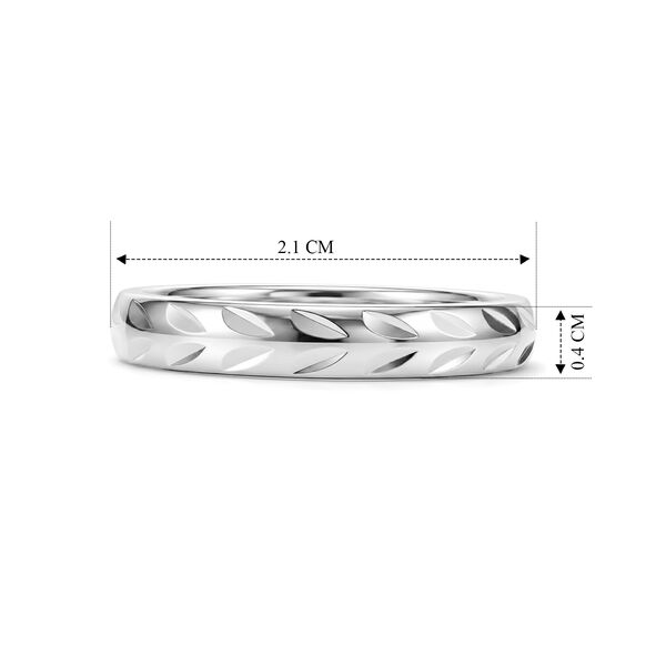 Designer Inspirierter Diamantschliff Ring, 925 Silber Platiniert, (Gr&ouml;&szlig;e 17.00) image number 5