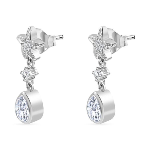 J Francis gefertigt mit SWAROVSKI- Zirkonia Ohrringe image number 4