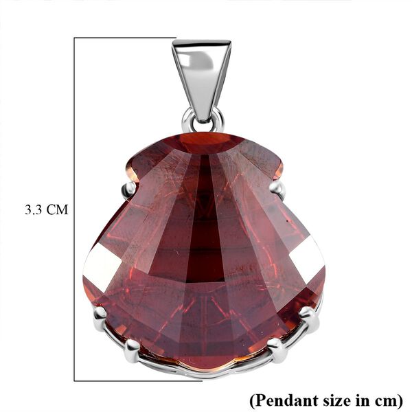 J Francis gefertigt mit SWAROVSKI- Roter Magma Swarovski Kristall Anhänger image number 6