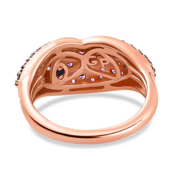 GP Amore Kollektion- AA Rhodolith Granat und Kanchanaburi blauer Saphir-Ring - 1,21 ct. image number 6