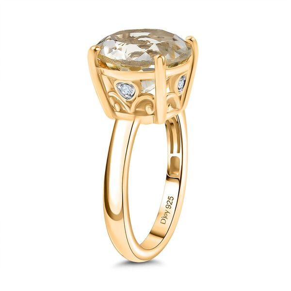 D’Joy AA Prasiolith und Zirkon Ring - 6,18 ct. image number 4