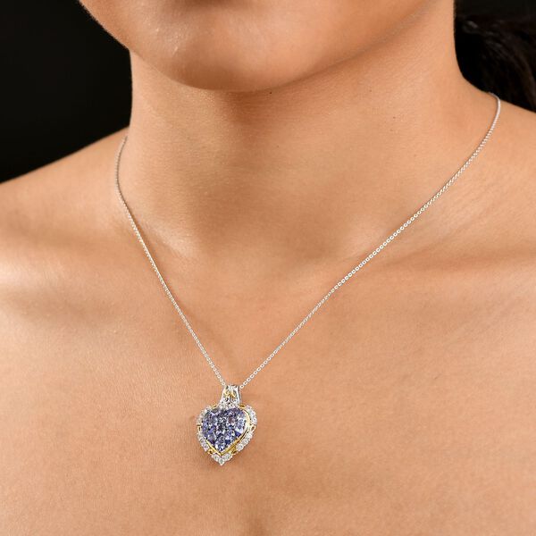 Tansanit Schmuckset 925 Silber rhodiniert ca. 3.51 ct image number 3