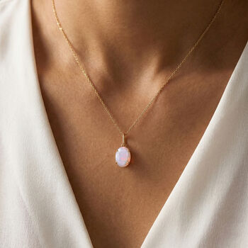 AA Nat&uuml;rlicher, &auml;thiopischer Welo Opal Anh&auml;nger 375 Gold ca. 0.79 ct