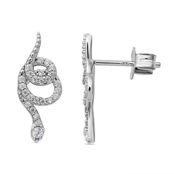 Lustro Stella - Wei&szlig;e Zirkonia-Ohrringe, 925 Silber ca. 0,75 ct image number 2