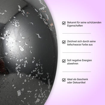 Schwarze Turmalin Sph&auml;re, Handschmeicher - Medium - ca. 1255 cts.