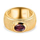 Orissa Rose Granat Ring Messing (Größe 17.00) ca. 1,41 ct