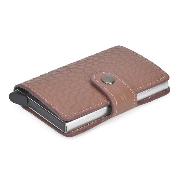 Kompakter Kartenhalter mit RFID-Schutz, braun image number 4