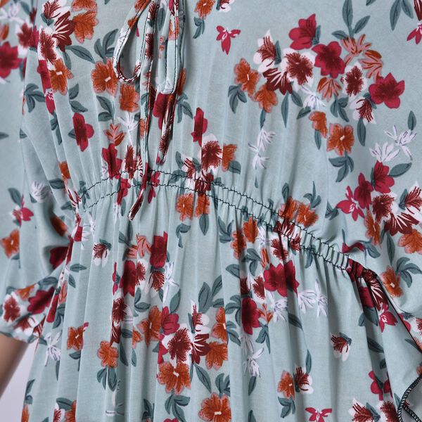 Kurz&auml;rmeliges, tailliertes Top, Gr&uuml;n image number 5