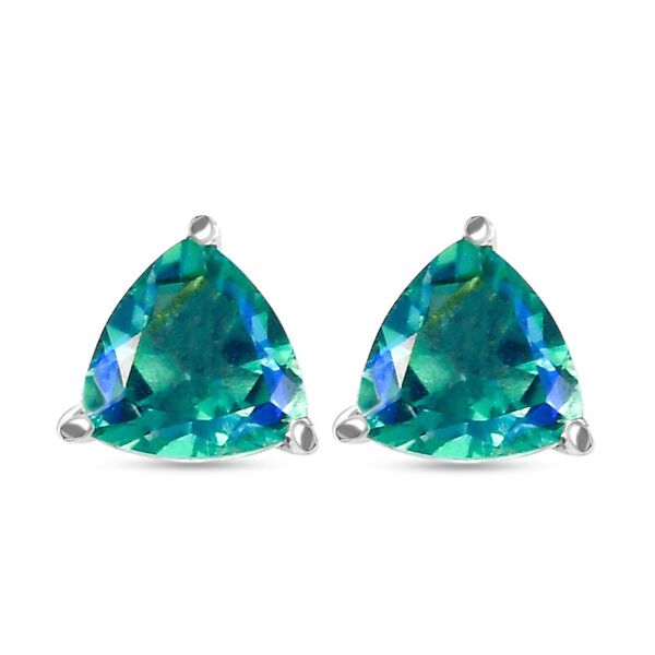 Pfau Triplett Quarz-Ohrringe, 925 Silber platiniert ca. 1,58 ct