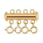 Halskette Verschluss, 925 Silber vergoldet