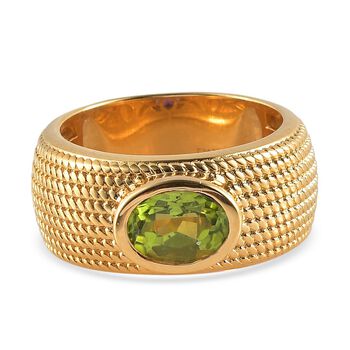 Nat&uuml;rlicher Peridot-Bandring - 1,30  ct.