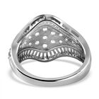 LUSTRO STELLA -  Weißer Zirkonia Ring, 925 Silber rhodiniert, (Größe 17.00) ca. 2.54 ct image number 3