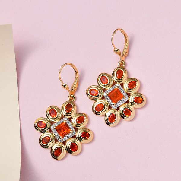 Salamanca Feueropal Ohrringe - 3,25 ct. image number 2