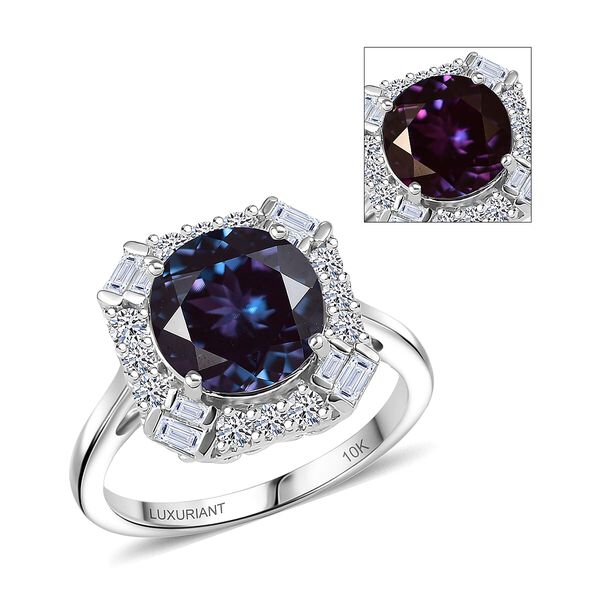 LUXURIANT DIAMOND - AAA Lab Grown Alexandrit, Lab Grown Diamant Ring 417 Gold (Gr&ouml;&szlig;e 20.00) ca. 5,32 ct image number 0