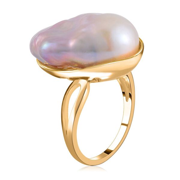 13-16 mm mehrfarbiger Barockperlen-Ring image number 5