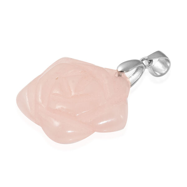 Rosenquarz-Anh&auml;nger, 925 Silber ca. 20,50 ct image number 3