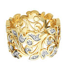 Diamant-Ring, 925 Silber vergoldet image number 4