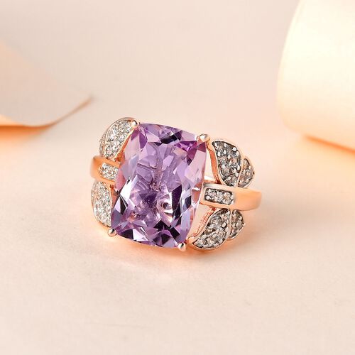 GP Italian Garden Kollektion- Rose De France Amethyst, Zirkon und Saphir-Ring - 7,01 ct. image number 1