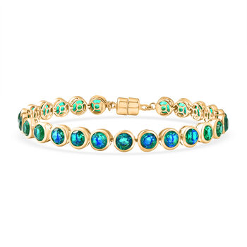 D'Joy Pfau Triplett Quarz 20cm Armband - 22,70 ct.