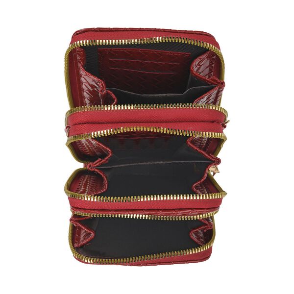 Passage - RFID Crossbody-Tasche, Burgunderrot image number 5