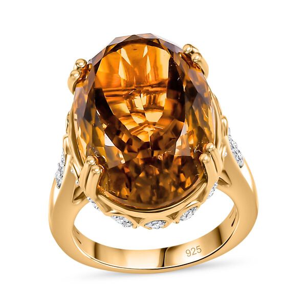 Afrikanischer Amethyst und Zirkon Ring - 20,97 ct. image number 4