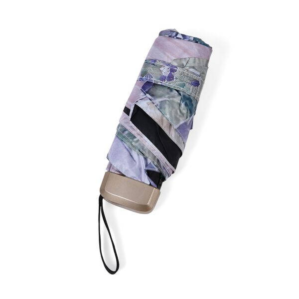 Sturmfester Poket-Regenschirm mit floralem print, leichtgewicht 261gr, mit UV-Schutz  91cm, Glasfaser rahmen, Blumenwiese image number 5