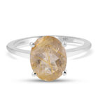 Goldener Rutil-Quarz-Ring, 925 Silber  ca. 2,39 ct image number 0