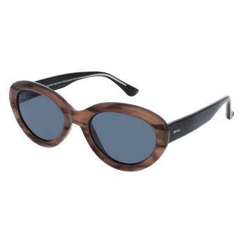 SOLE UND LUCE Swiss Eyewear Sonnenbrille, Ultra Polarisierte Gl&auml;ser, UV400 Schutz, Milky Grau Schwarz Demi