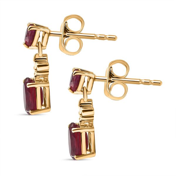 Afrikanische Rubin Ohrringe - 1,66 ct. image number 3