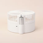 Kabelloser, faltbarer Ventilator mit integriertem Luftbefeuchter, USB-Anschluss, Weiß image number 4