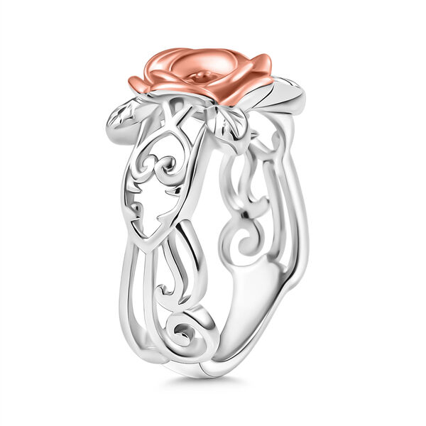 D'Joy Rosen-Ring, 925 Silber platiniert und ros&eacute;vergoldet image number 5