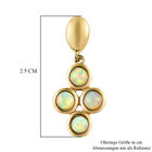 Natürliche, äthiopische Opal-Ohrringe, 925 Silber vergoldet ca. 0,93 ct image number 5