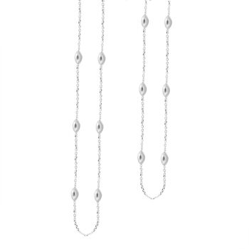 925 Silber Halskette, ca. 45 cm