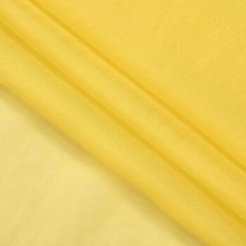 LA MAREY - 100% Maulbeeren-Seidenschal, Chiffon, 110x180 cm, Gelb