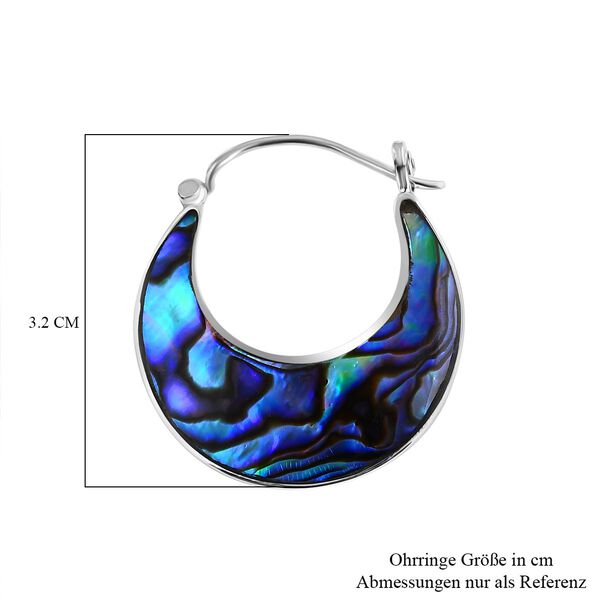 Royal Bali Kollektion - Abalone Muschel Creolen image number 4