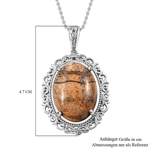 Bild Jaspis-Anhänger mit 50cm Kette - 26 ct. image number 6