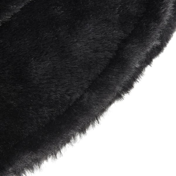 Flauschiger Kunstpelz Hut, Schwarz image number 4