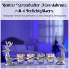 Rentier Kerzenhalter Adventskranz mit 4 Teelichtgläsern, 42x7,5x15 cm image number 8