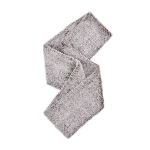 Damen Winterschal in Zweifarb-Design aus Kunstfell, Kaffeeton image number 1