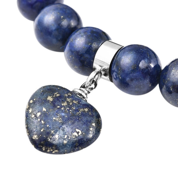 Lapislazuli und Kristall Armband 18 cm in Edelstahl ca. 101,50 ct image number 3