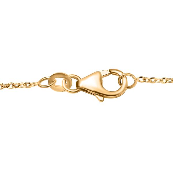 D'Joy Masoala Saphir (Fissure gef&uuml;llt) Halskette ca. 45 cm 925 Silber vergoldet ca. 0.48 ct image number 5