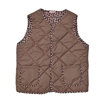 LA MAREY: Ultraleichte Weste aus 100 % Entendaunen, 62x110 cm, Khaki