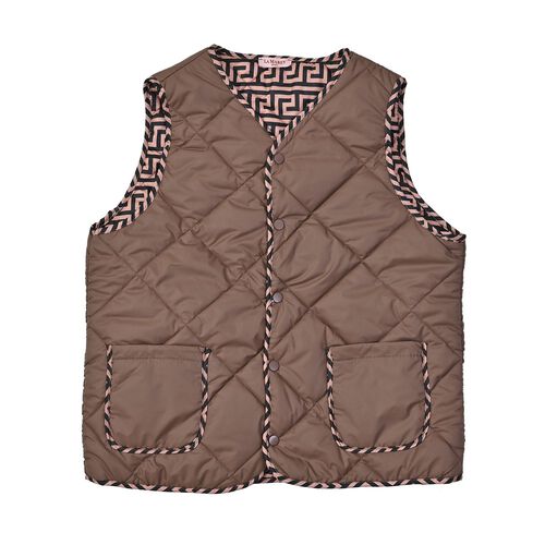 LA MAREY Weste aus 100% Daunen, Khaki image number 0