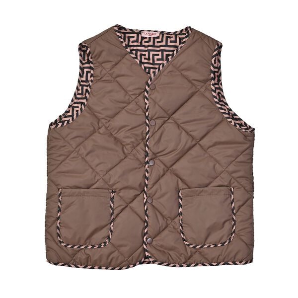 LA MAREY Weste aus 100% Daunen, Khaki image number 0