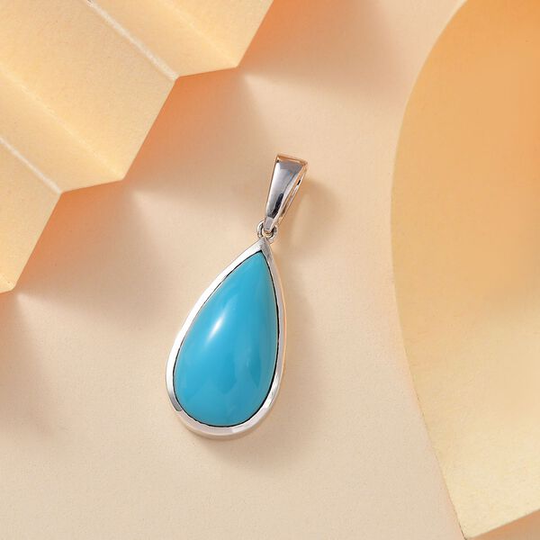 AA Sleeping Beauty T&uuml;rkis Anh&auml;nger - 6,53 ct. image number 2